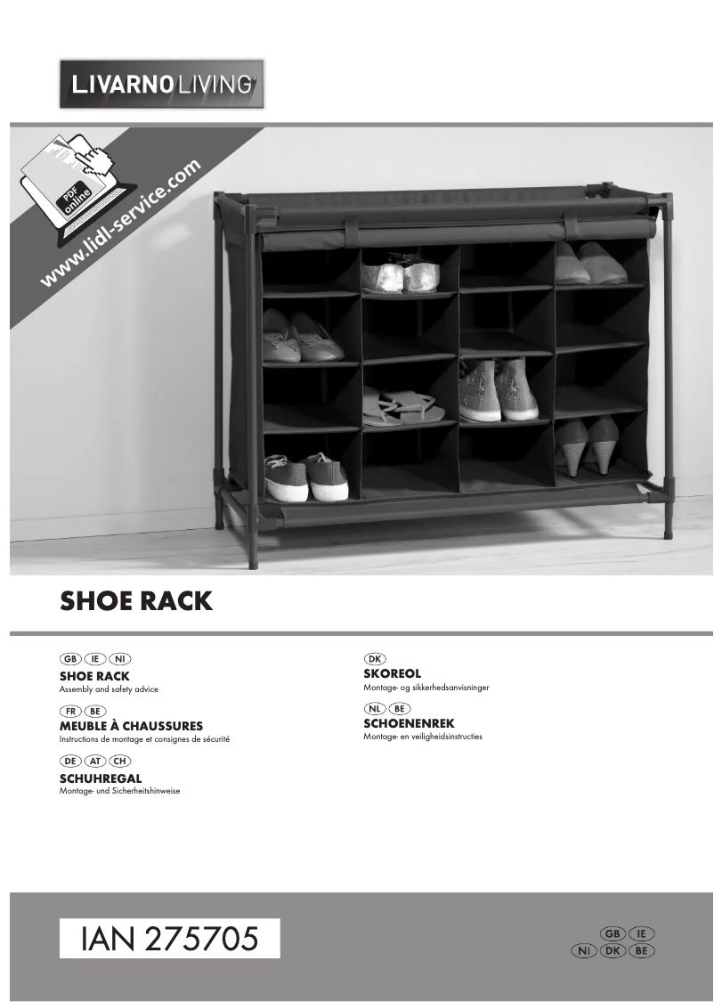 Page 1 de la notice Manuel utilisateur Livarno Lux IAN 275705