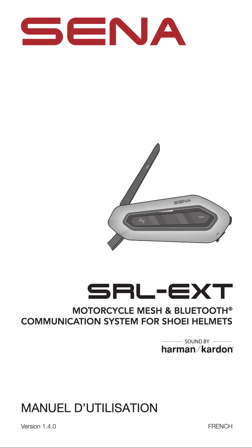 Page 1 de la notice Manuel utilisateur Sena SRL-EXT