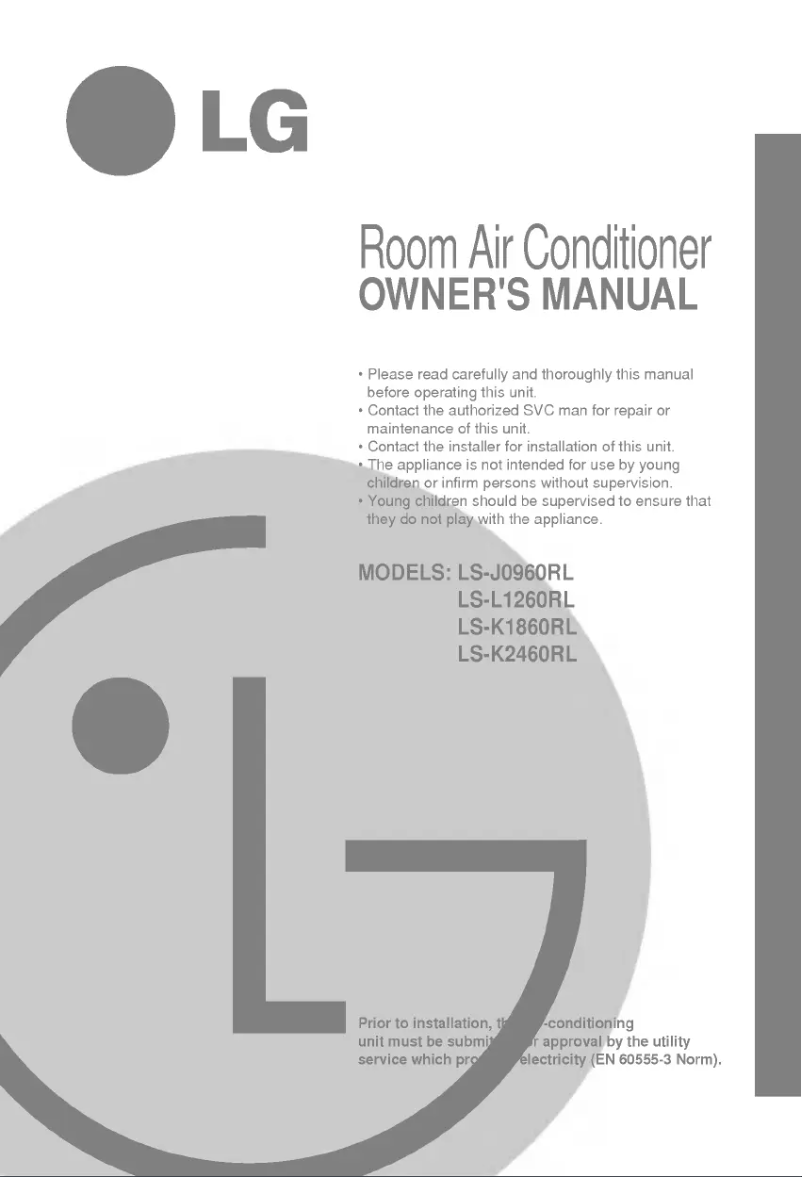 Page 1 de la notice Manuel utilisateur LG LSNK1861RL