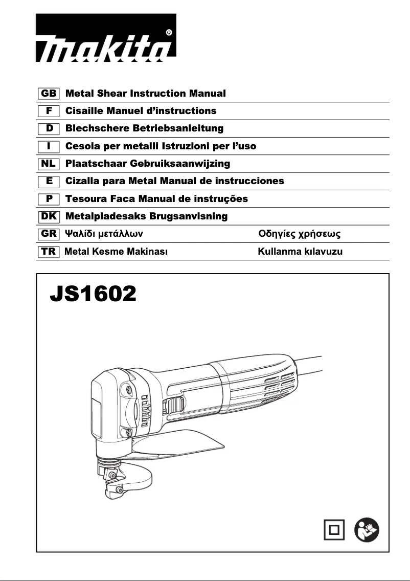 Page 1 de la notice Manuel utilisateur Makita JS1602