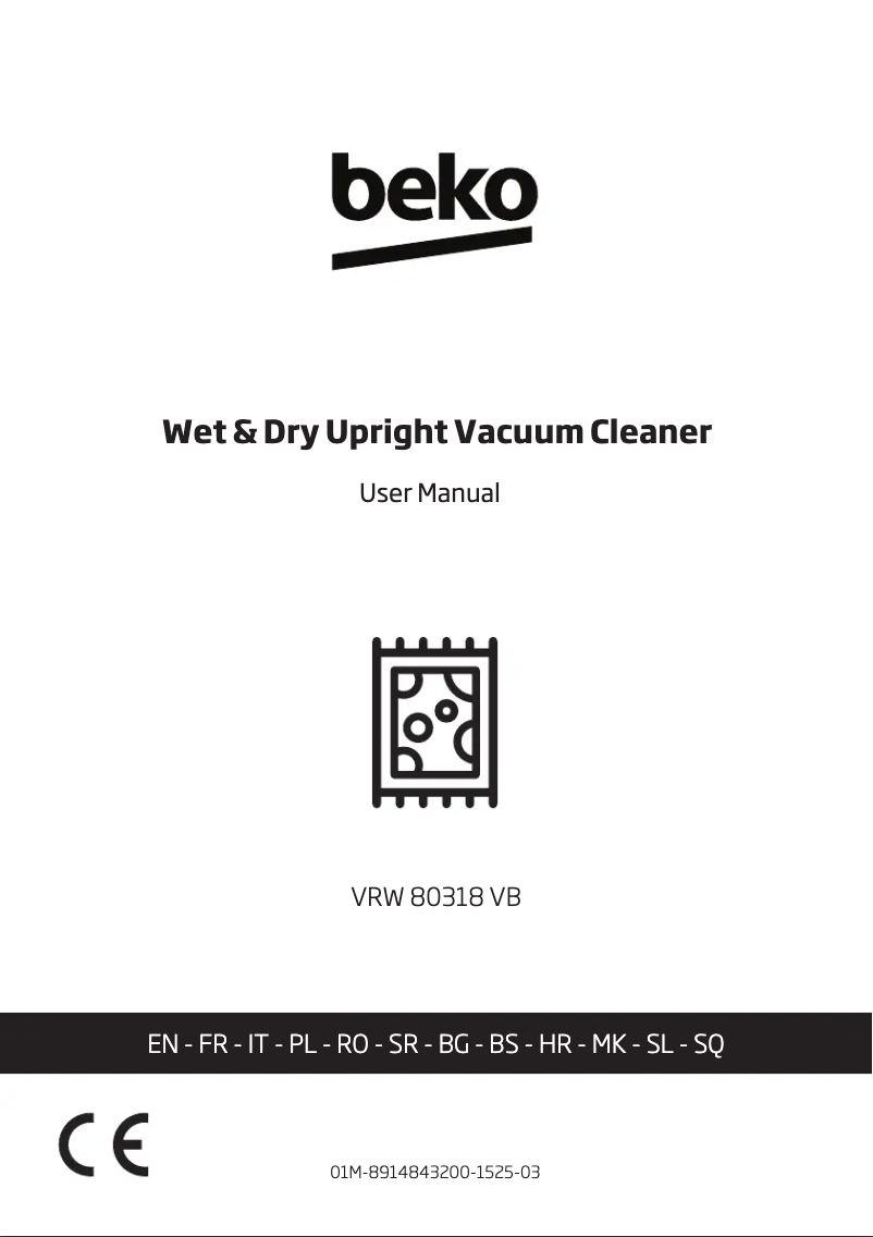 Page 1 de la notice Manuel utilisateur Beko VRW 80318 VB