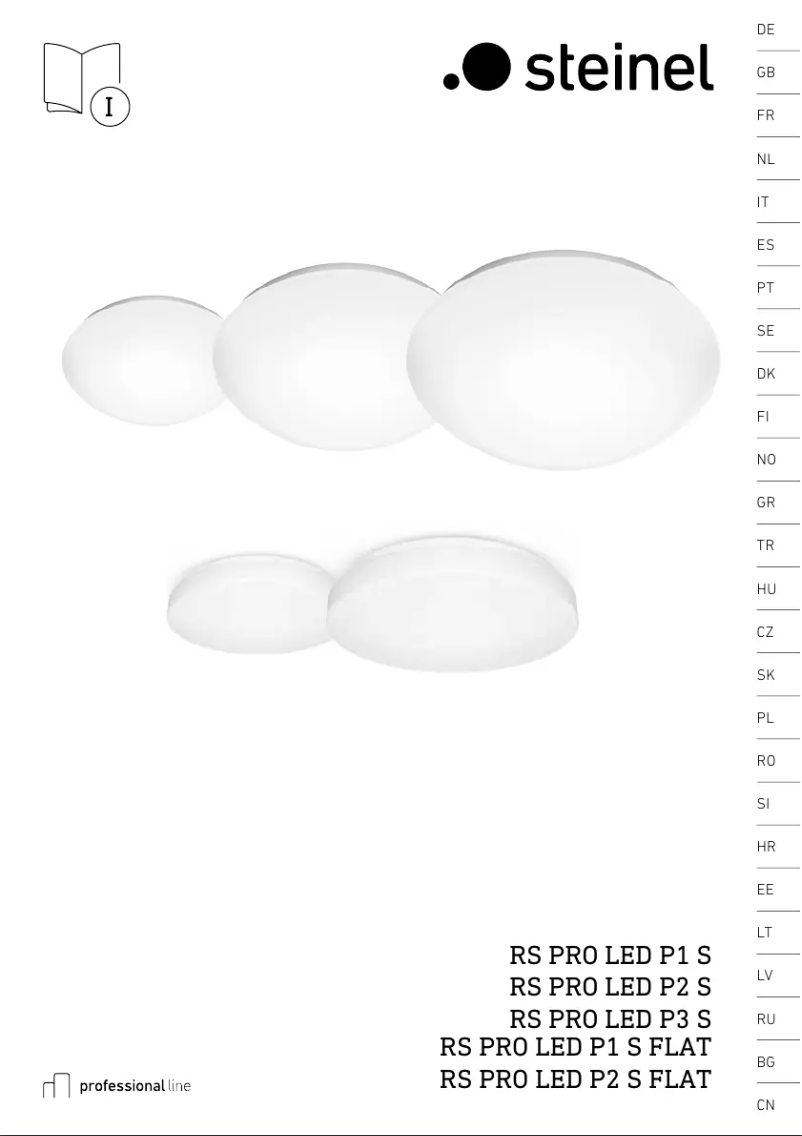 Página 1 del manual Manual de usuario Steinel RS PRO LED P2