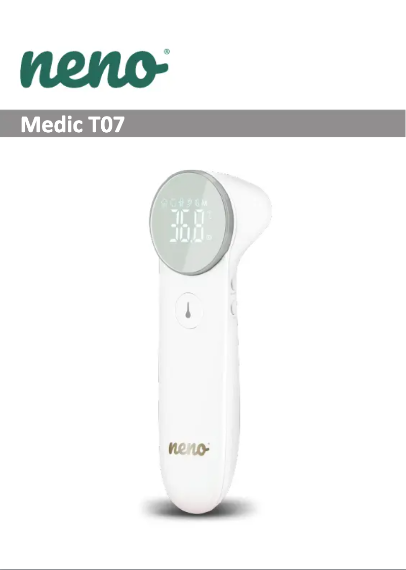 Page 1 de la notice Manuel utilisateur Neno Medic T07