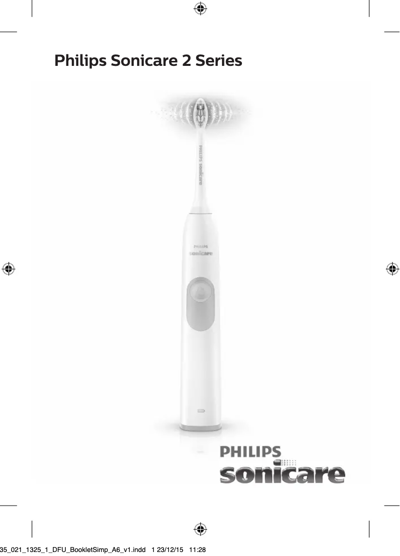 Página 1 del manual Manual de usuario Philips Sonicare 2 Series plaque control HX6221