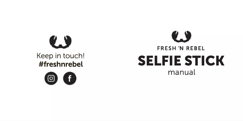 Page 1 de la notice Manuel utilisateur Fresh 'n Rebel Selfie Stick