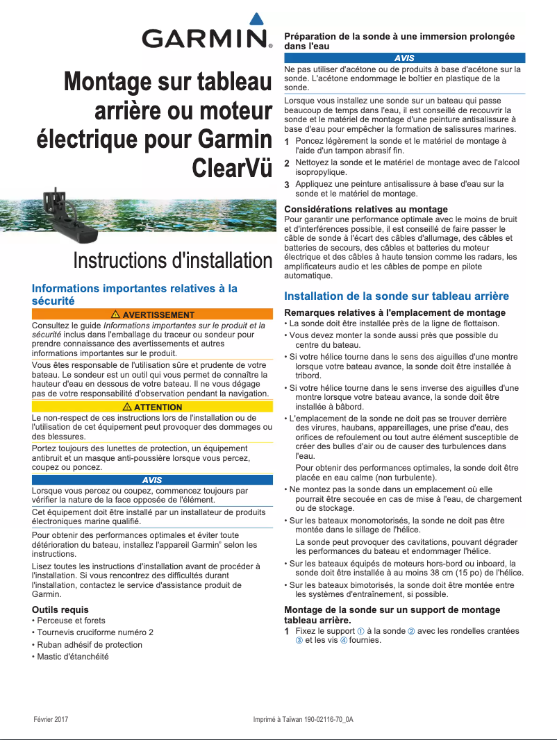 Page 1 de la notice Instructions / montage Garmin wijzigenmingz@ing.com
