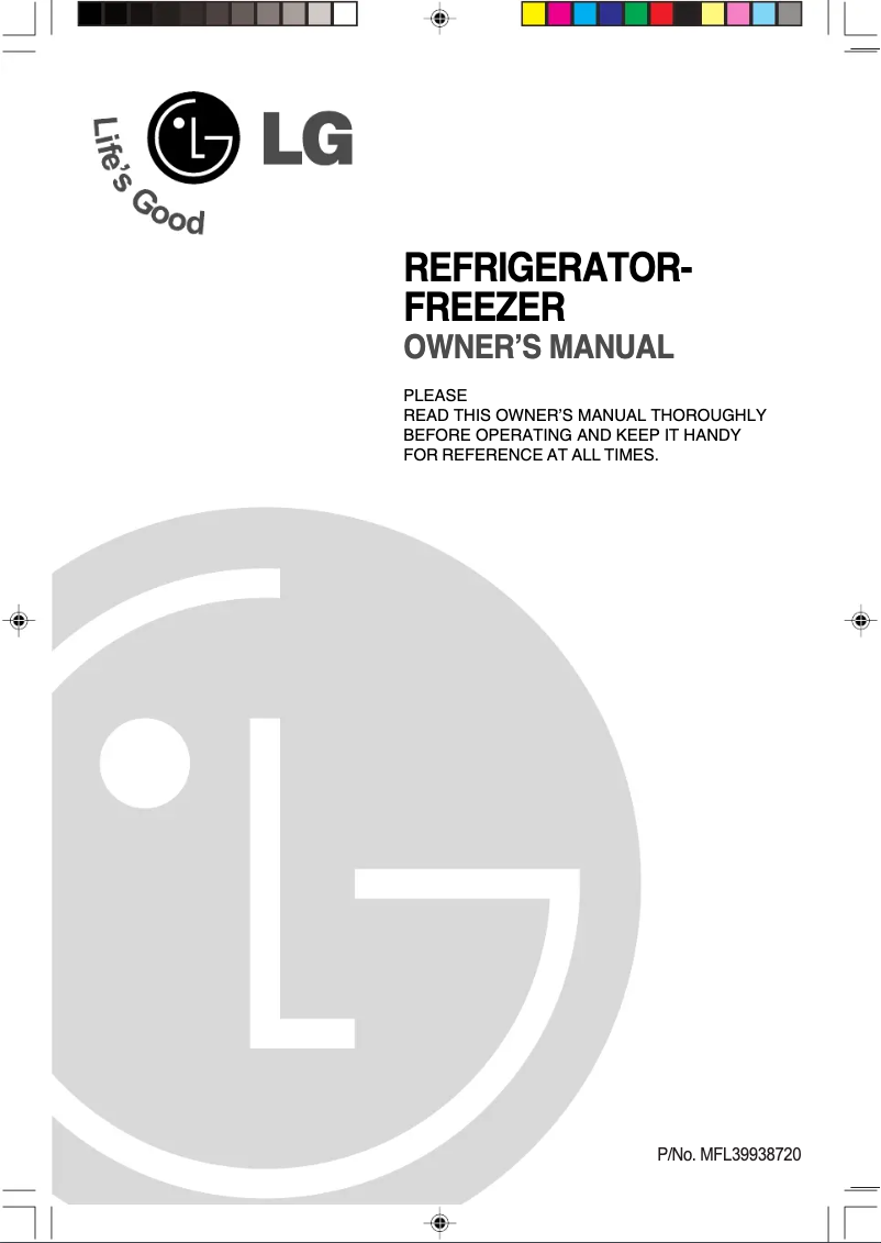 Page 1 of the manual User Manual LG GR-B602YCF