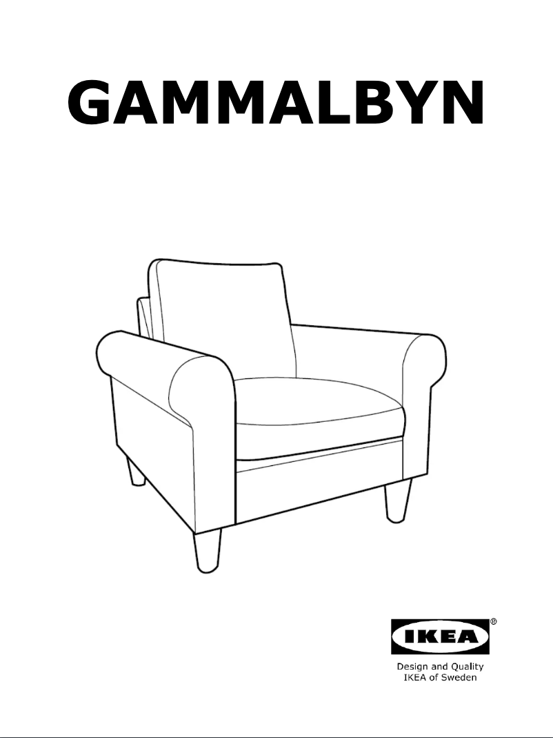 Page 1 de la notice Manuel utilisateur Ikea GAMMALBYN 104.732.54