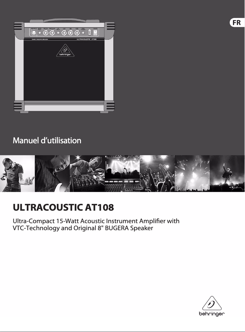 Página 1 del manual Manual de usuario Behringer Ultracoustic AT108