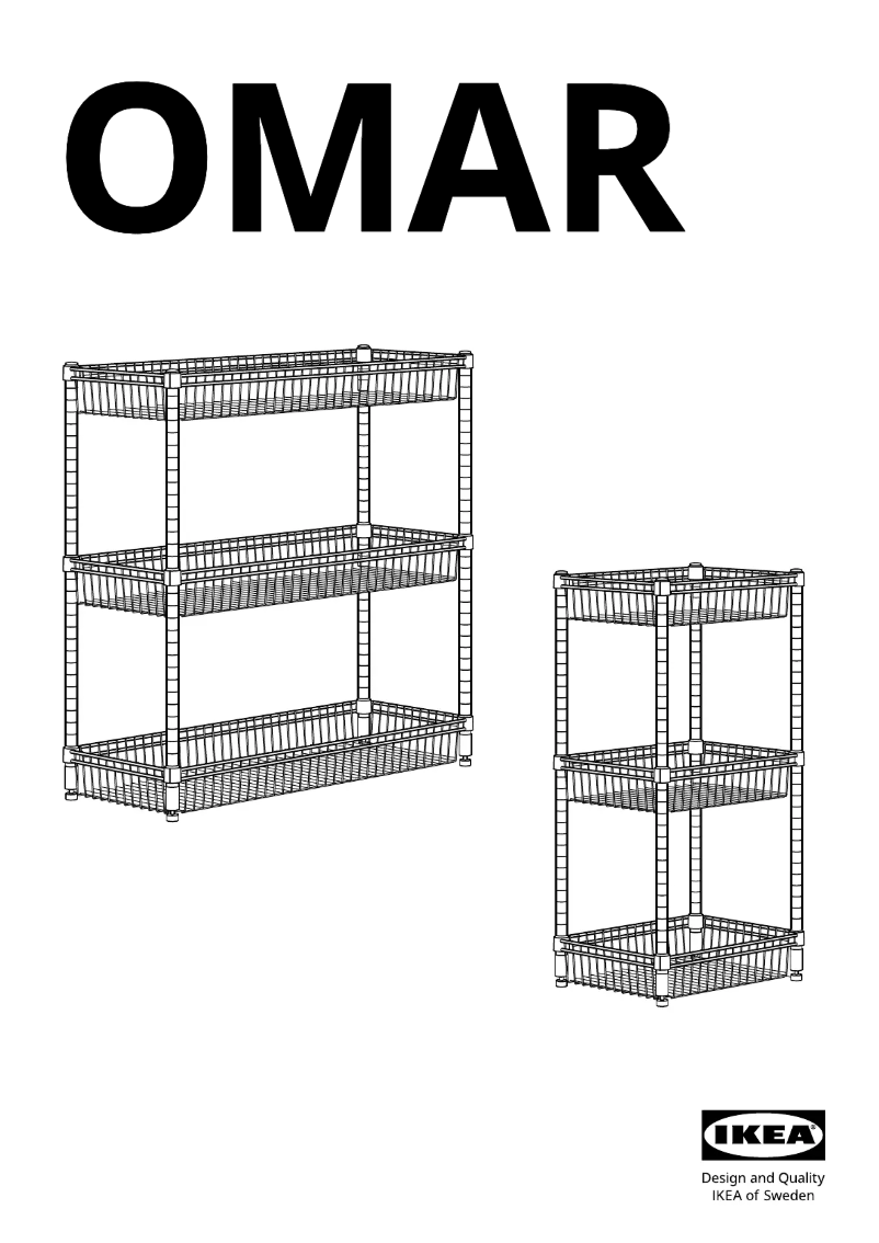 Page 1 de la notice Manuel utilisateur Ikea OMAR 804.830.80