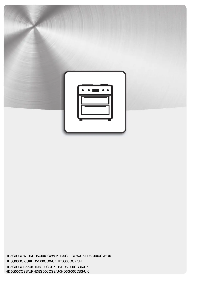 Page 1 de la notice Instructions / montage Hotpoint HD5G00CCSS/UK