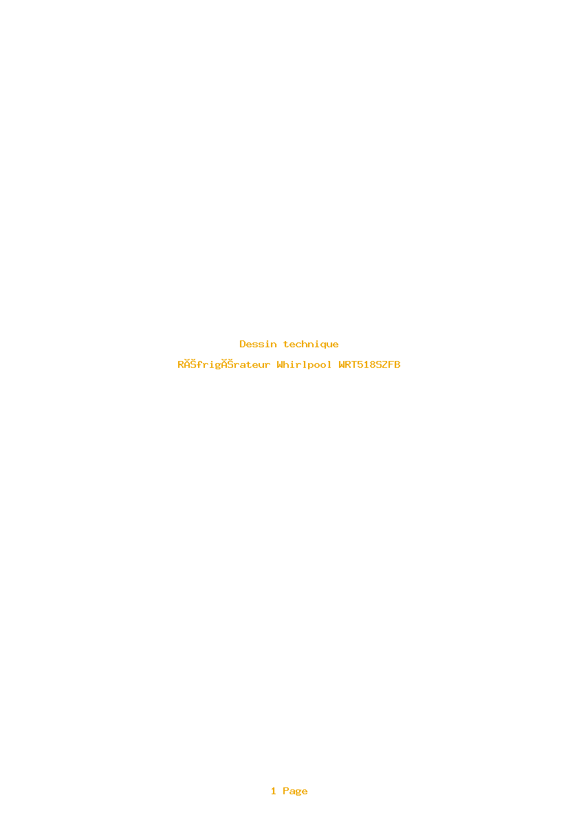 Image de la première page du manuel de l'appareil WRT518SZFB