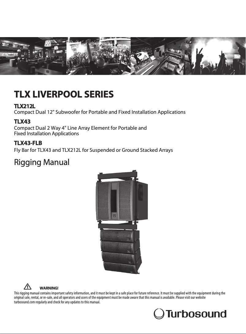 Página 1 del manual Manual de usuario Turbosound Liverpool TLX212L