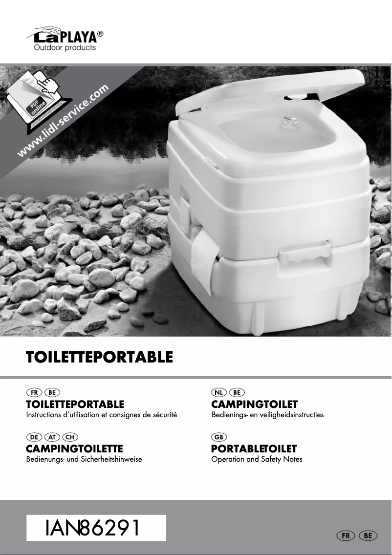 Page 1 de la notice Manuel utilisateur Rocktrail CAMPINGTOILET