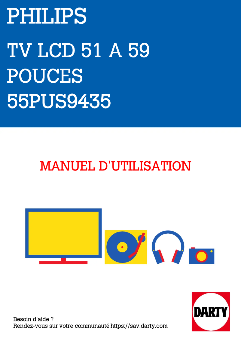 Page n°1 - Manuel utilisateur Philips 55PUS9435