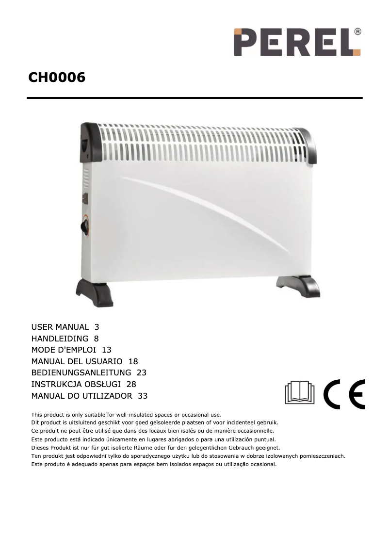 Page 1 de la notice Manuel utilisateur Velleman CH0006