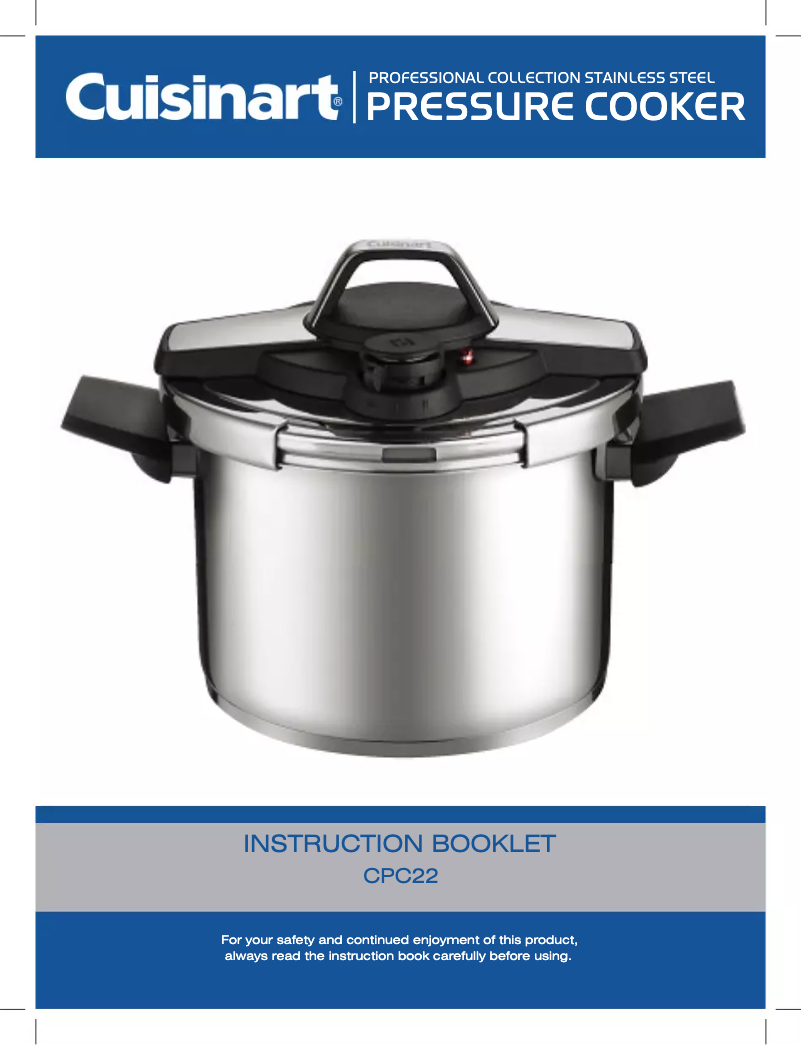 Página 1 del manual Manual de usuario Cuisinart CPC22