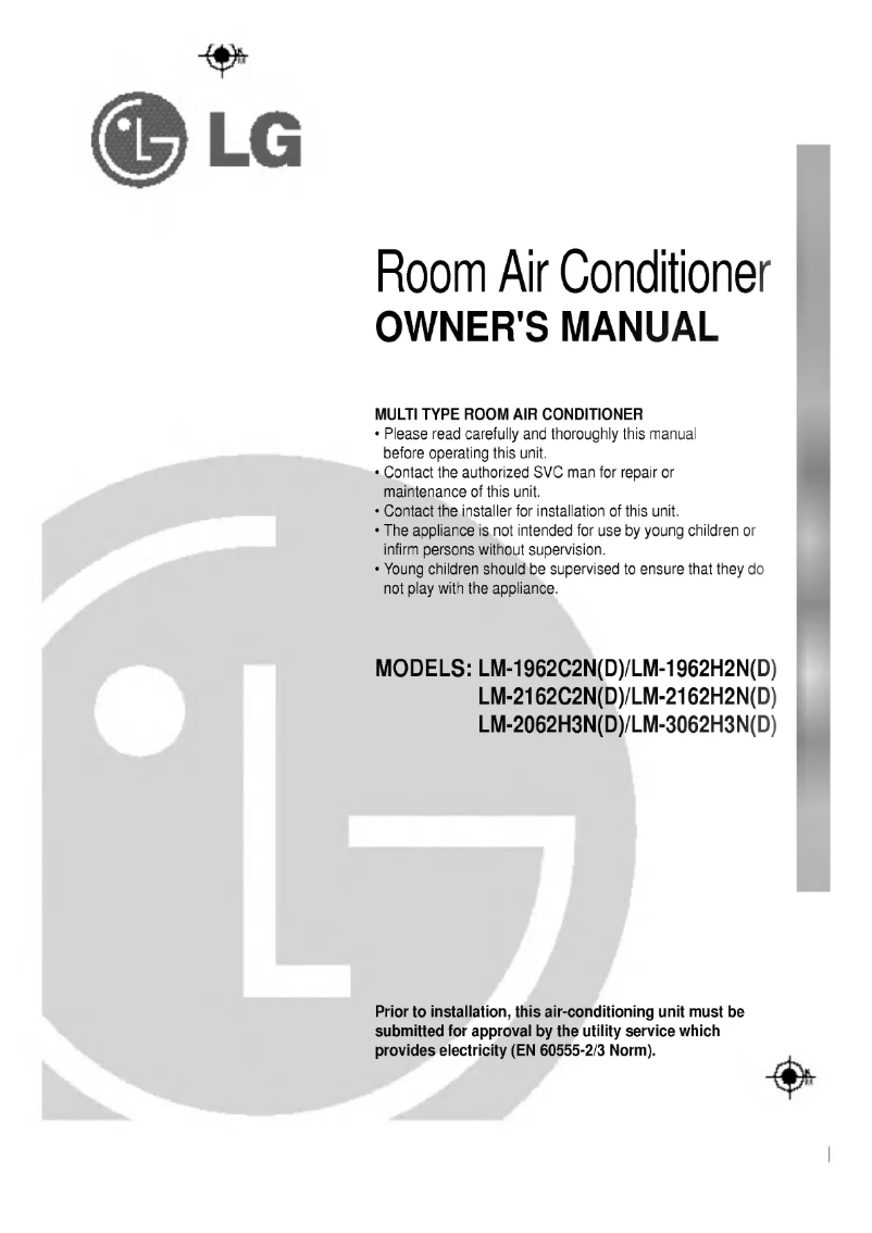 Page 1 de la notice Manuel utilisateur LG LM-2162H2N