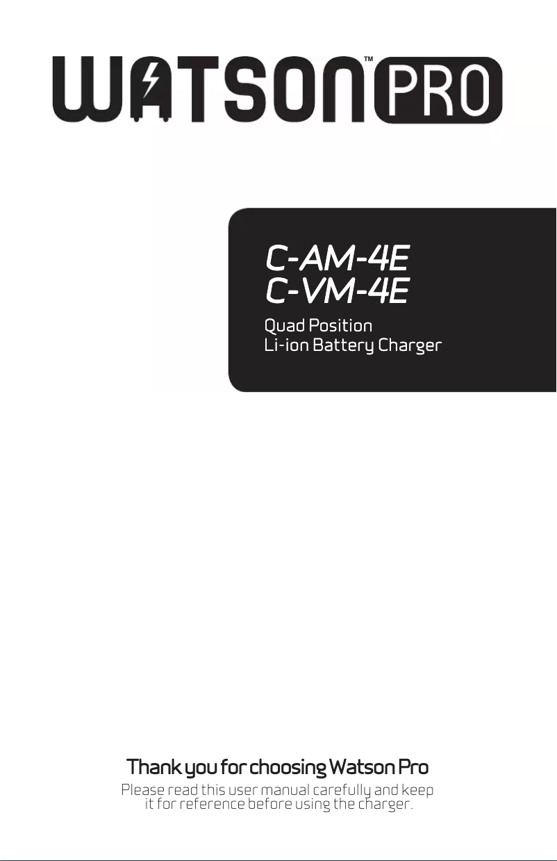 Page 1 de la notice Manuel utilisateur Watson C-4E