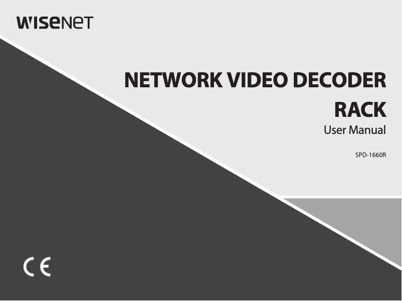 Page 1 de la notice Manuel utilisateur Hanwha SPD-1660R