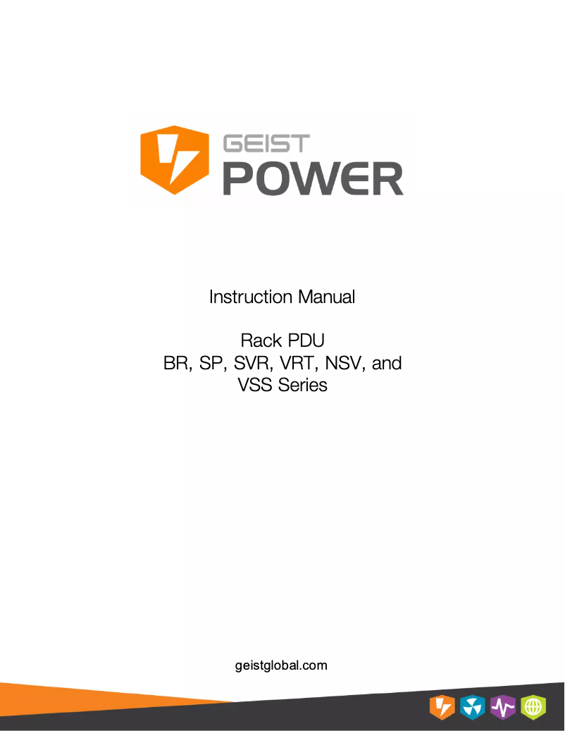 Página 1 del manual Manual de usuario Geist BRFA100-1025TL