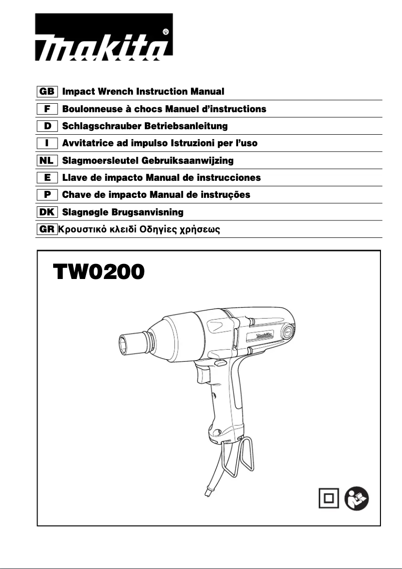 Page 1 de la notice Manuel utilisateur Makita TW0200