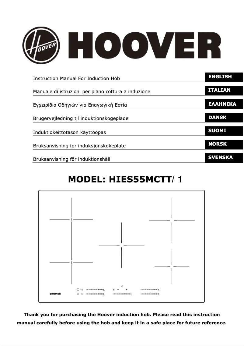 Página 1 del manual Manual de usuario Hoover HIES55MCTT/1