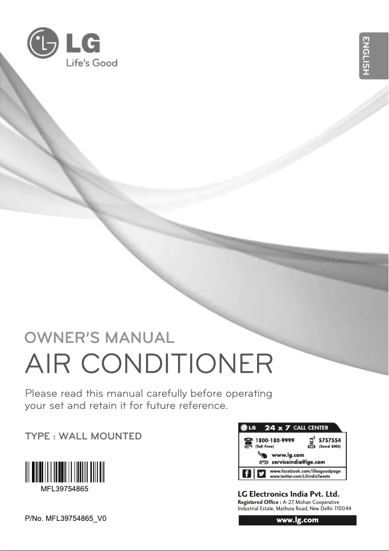 Page 1 of the manual User Manual LG LSN5AU2F