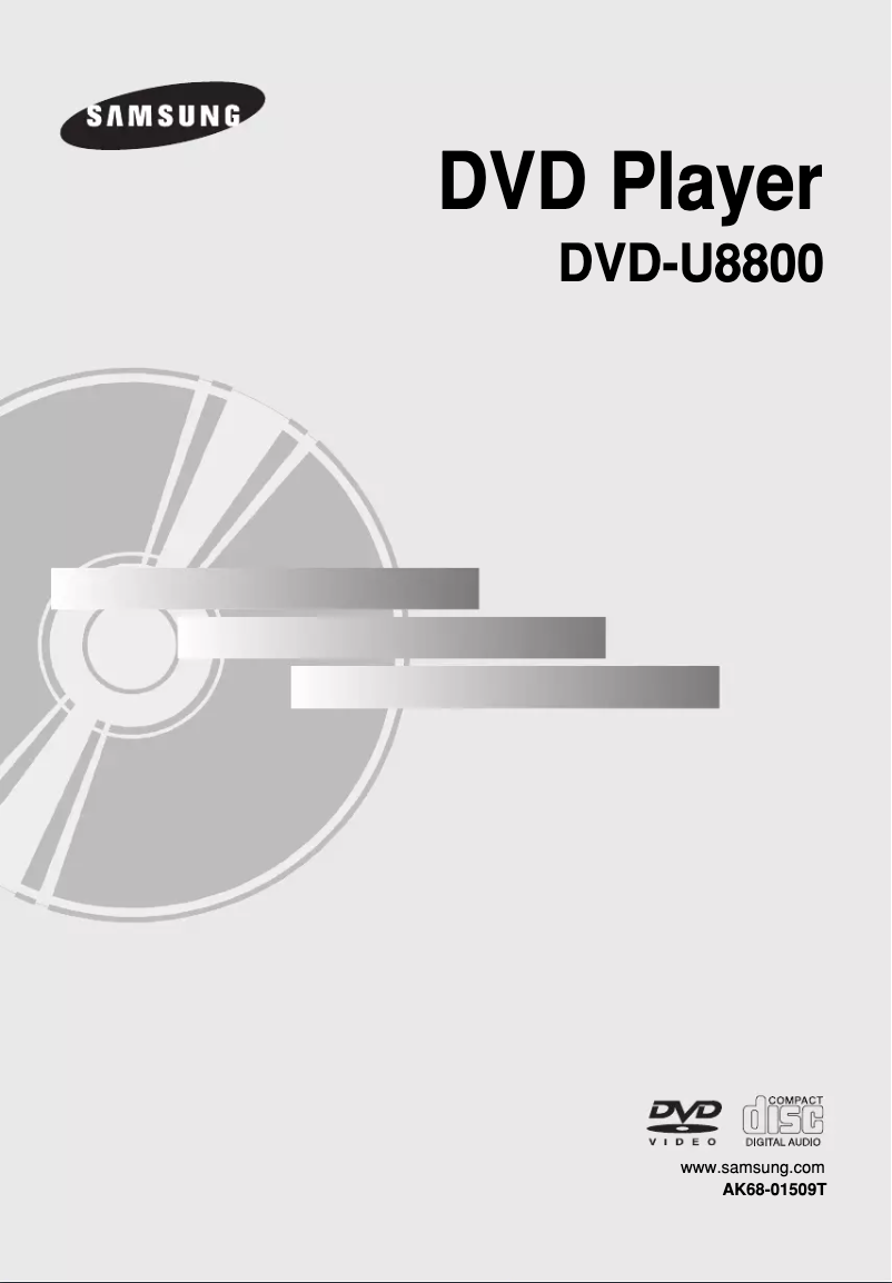 Página 1 del manual Manual de usuario Samsung DVD-U8800