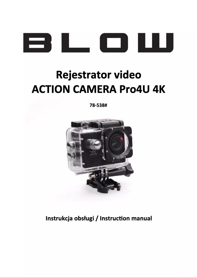 Page 1 de la notice Manuel utilisateur BLOW Pro4U 4K