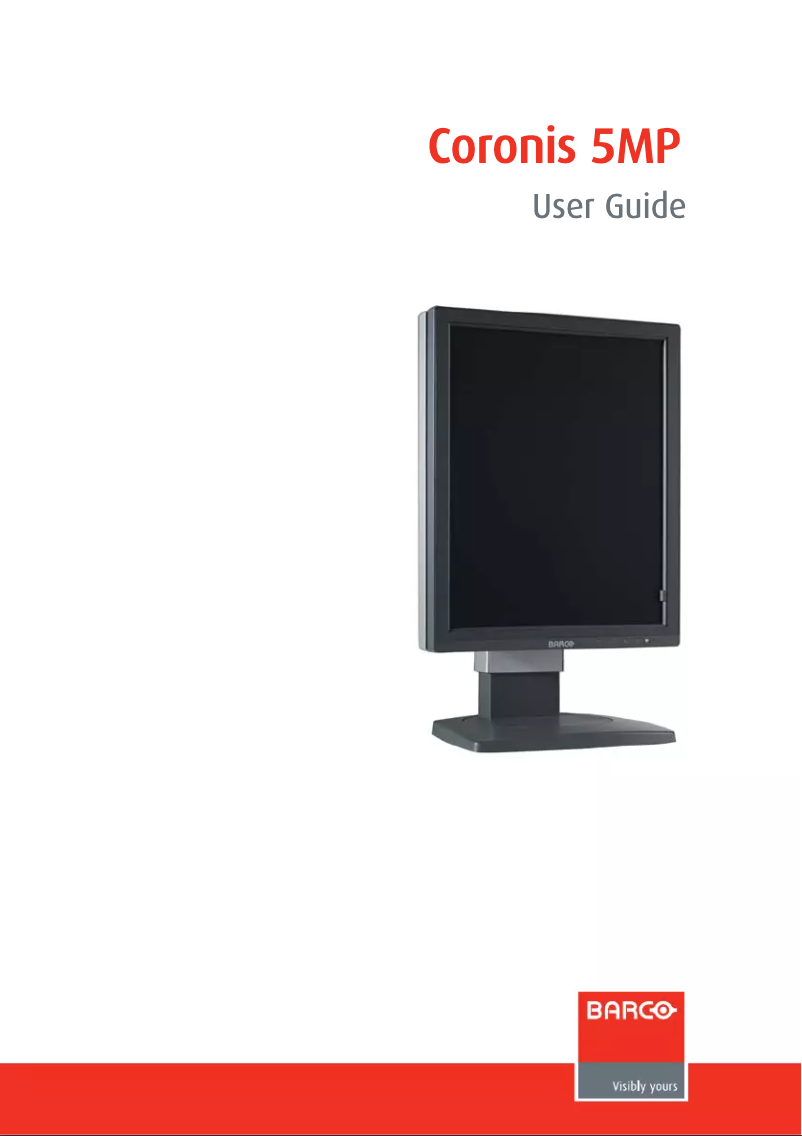 Página 1 del manual Manual de usuario Barco Coronis MDCG-5121