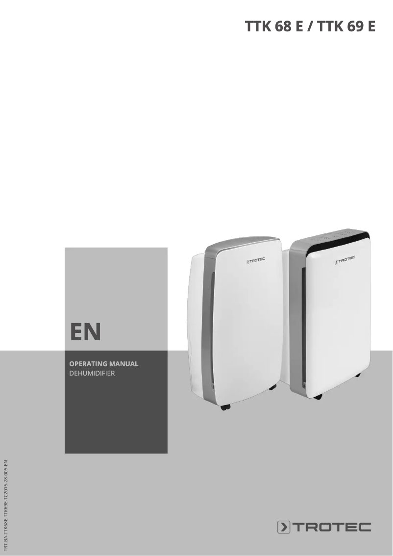 Page 1 de la notice Manuel utilisateur Trotec TTK 69 E