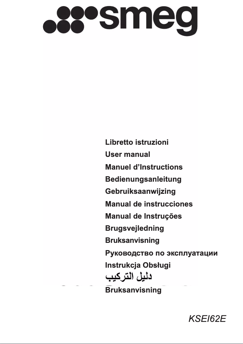 Page 1 de la notice Manuel utilisateur Smeg KSEI62E