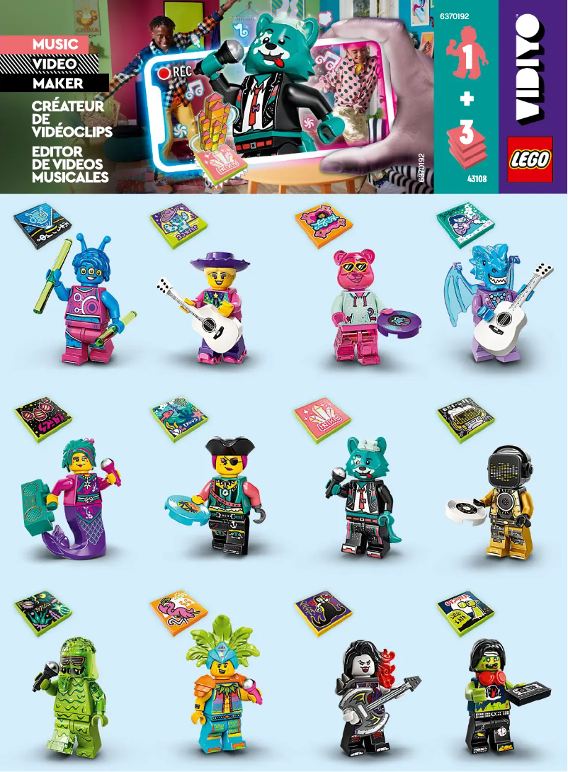 Página 1 del manual Manual de usuario Lego Vidiyo 43108