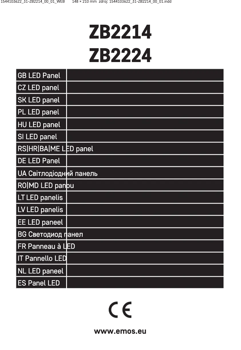 Página 1 del manual Manual de usuario Emos ZB2214