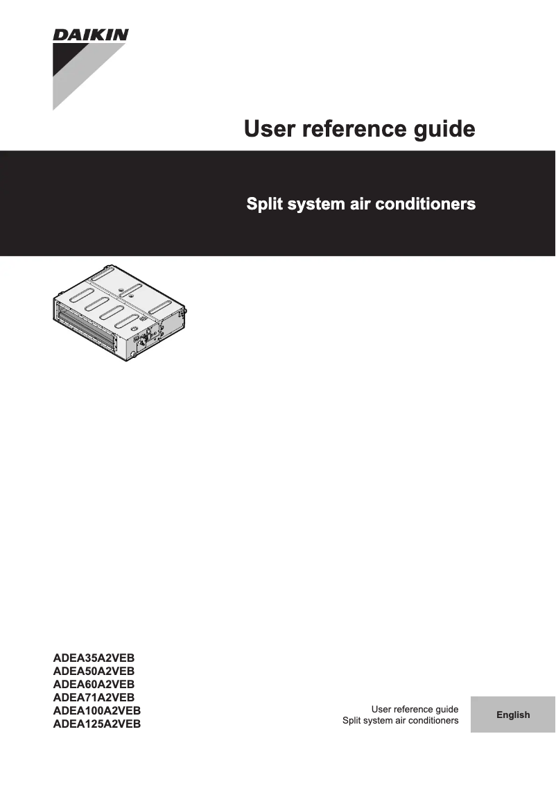 Página 1 del manual Manual de usuario Daikin ADEA100A2VEB