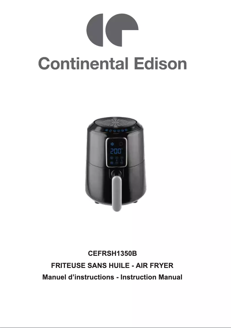 Page 1 de la notice Manuel utilisateur Continental Edison CEFRSH1350B