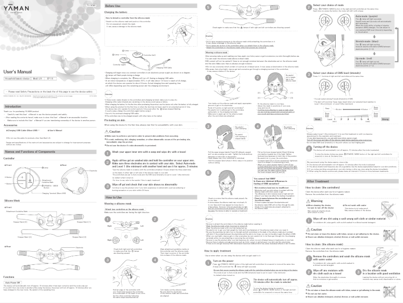 Page 1 of the manual User Manual YA-MAN Medi Lift