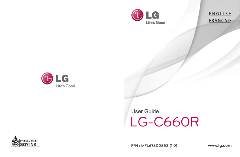 Page 1 de la notice Manuel utilisateur LG C660R