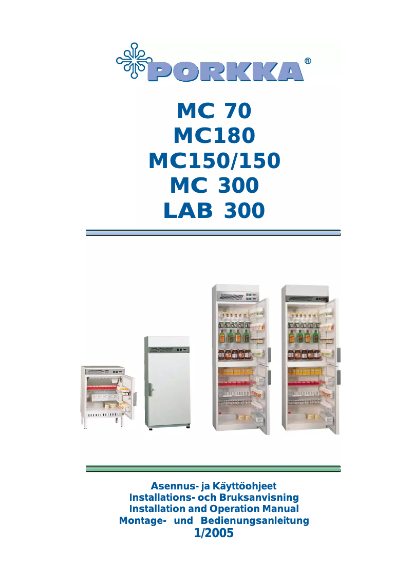 Página 1 del manual Manual de usuario Porkka MC300