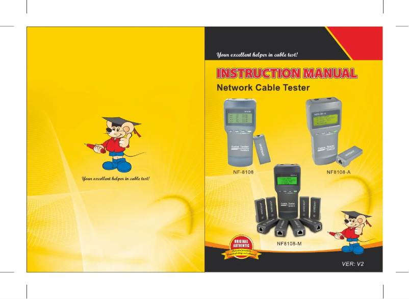 Page 1 de la notice Manuel utilisateur Noyafa NF-8108A