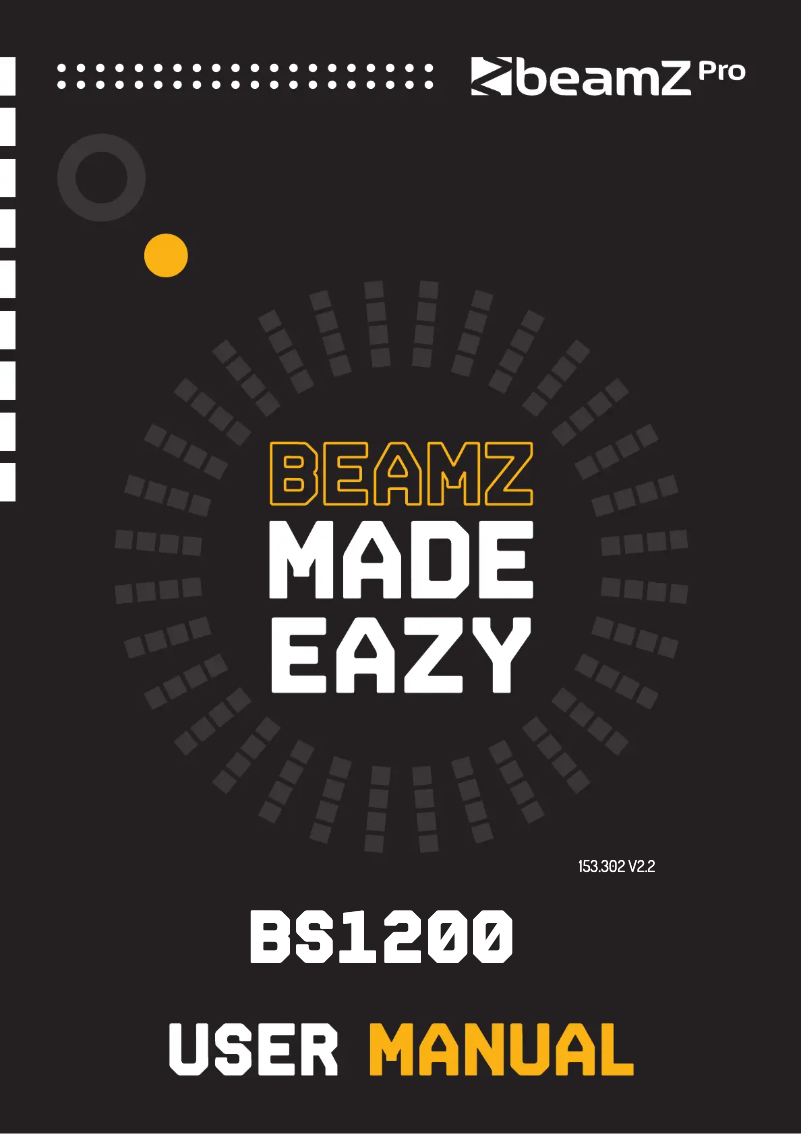 Page 1 de la notice Manuel utilisateur BeamZ BS1200