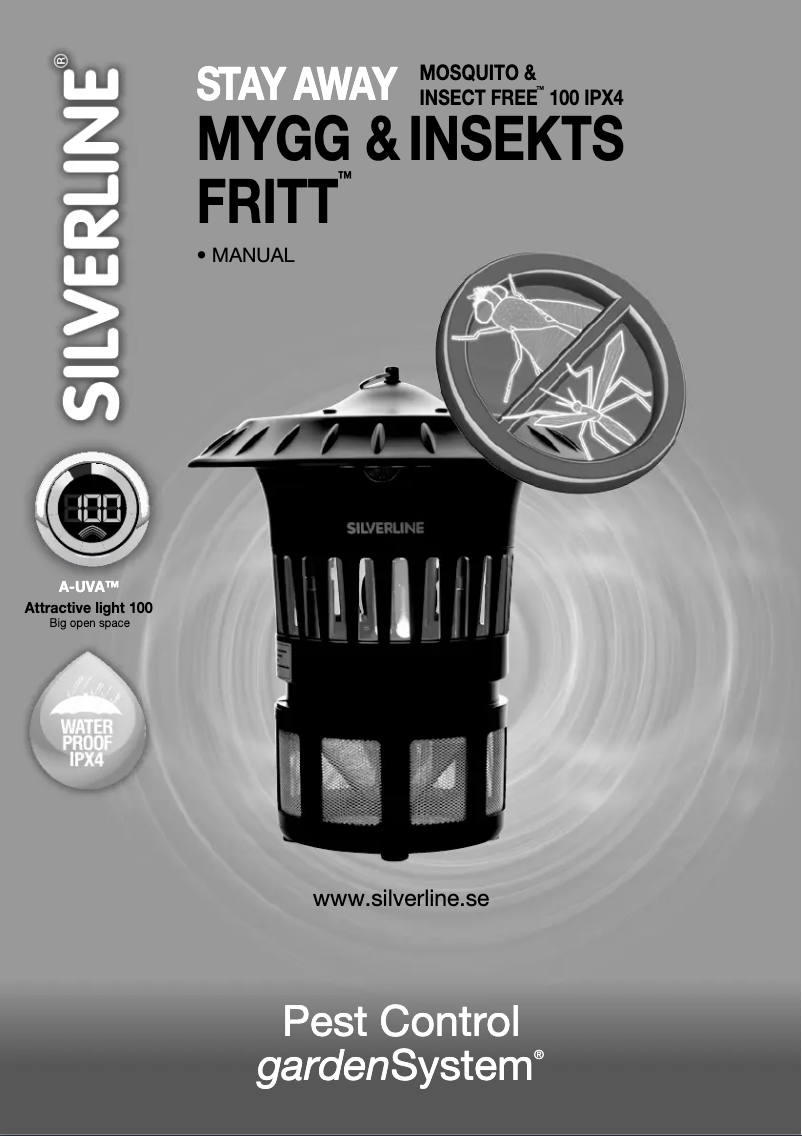 Page 1 of the manual User Manual Silverline Insect Free 100 IPX4