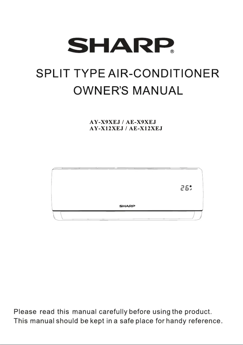 Página 1 del manual Manual de usuario Sharp AY-X12XEJ