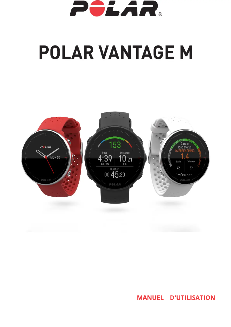 Page 1 de la notice Manuel utilisateur Polar Vantage M