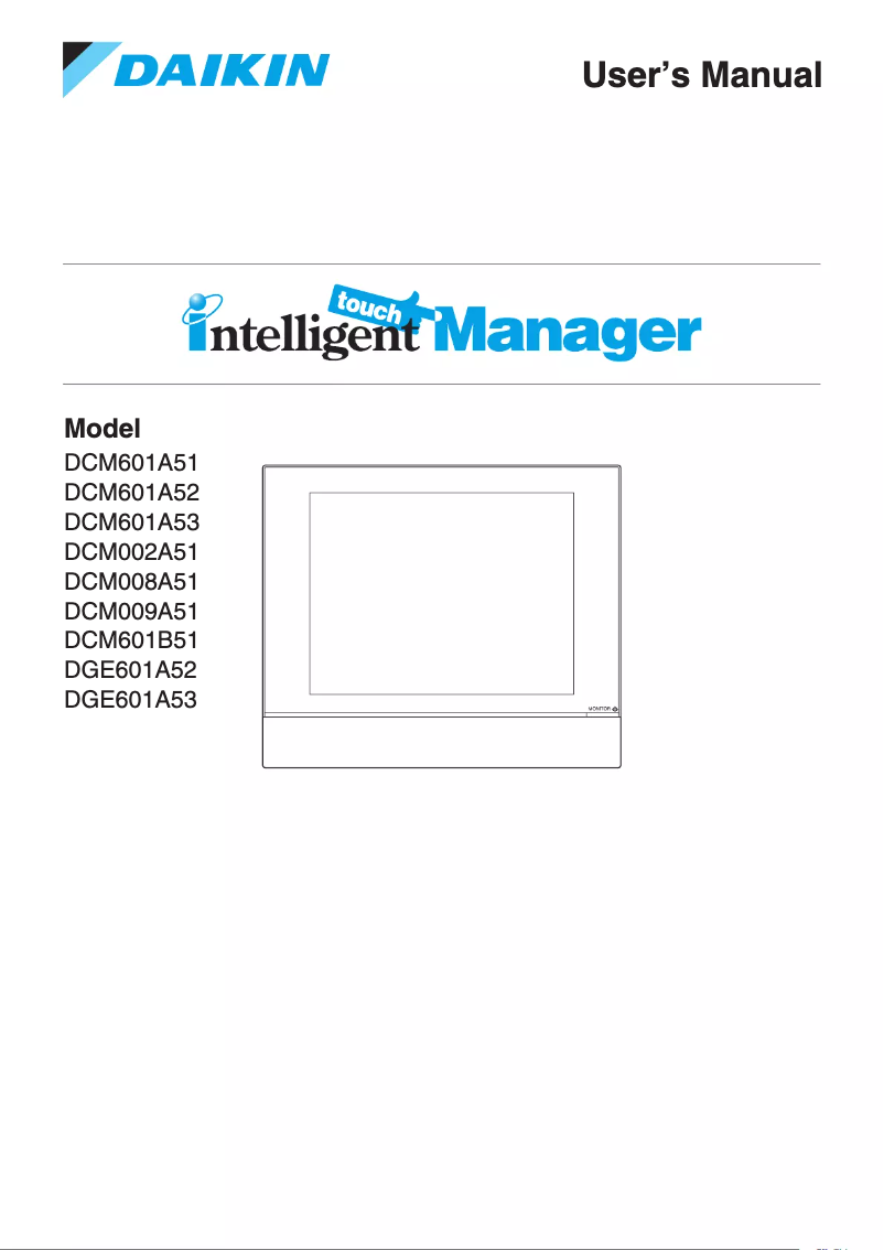 Página 1 del manual Manual de usuario Daikin DCM601B51