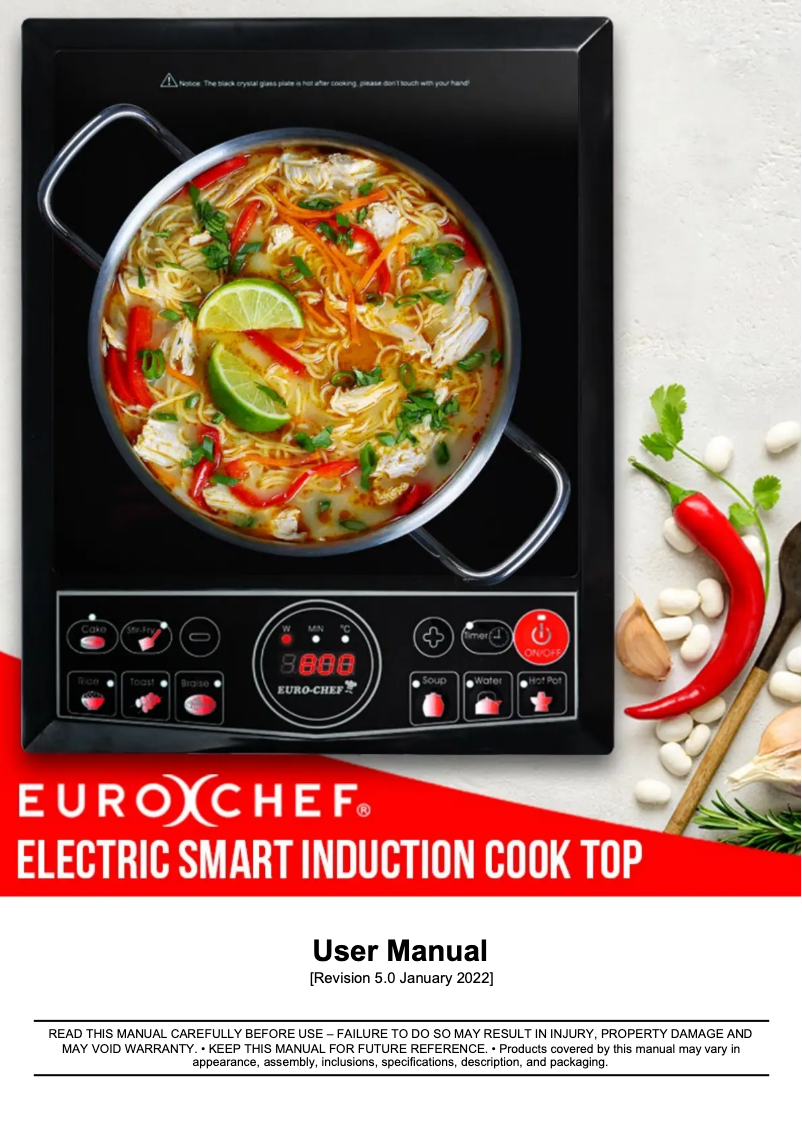 Page 1 of the manual User Manual Eurochef ER110