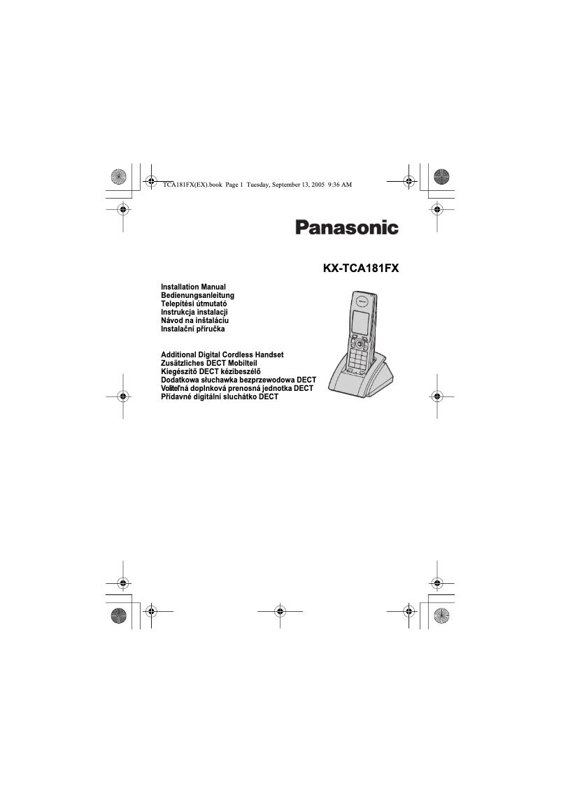 Página 1 del manual Manual de usuario Panasonic KX-TCA181FX