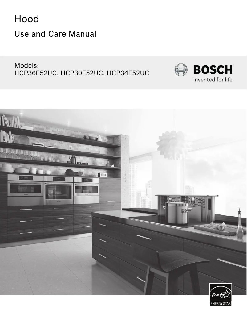 Page 1 of the manual User Manual Bosch HCP36E52UC