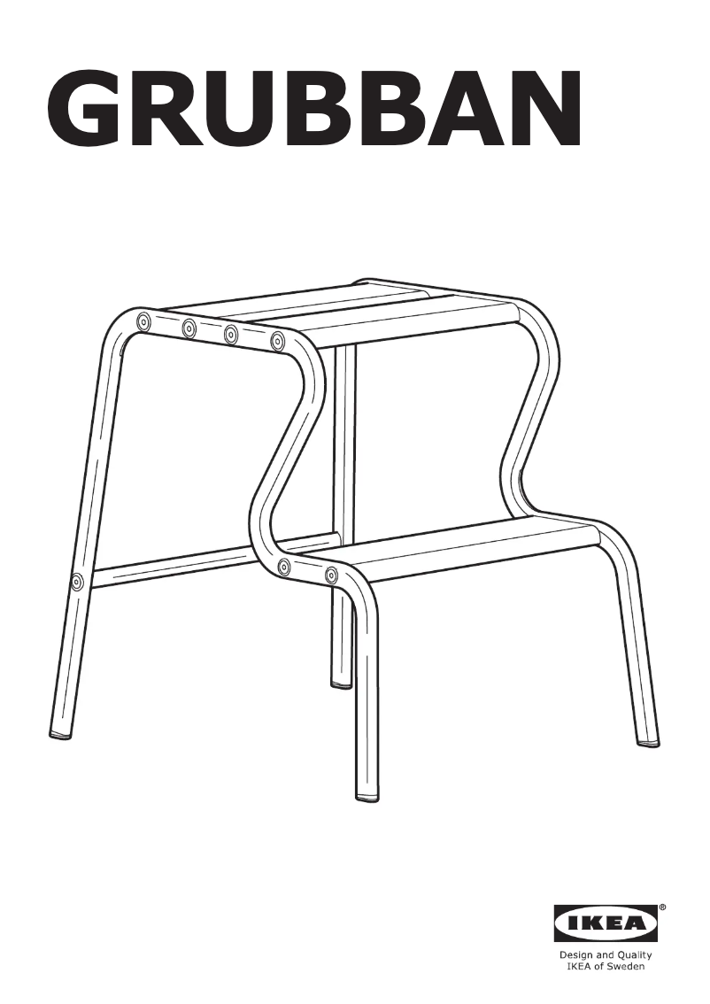 Page 1 de la notice Manuel utilisateur Ikea GRUBBAN 404.729.55